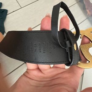 Authentic Black Gucci Belt